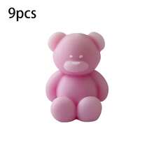 9/4pcs Cute Mini Bear DIY Scented Candles Graduation Birthday Gifts ,Room Decoration,Home Atmosphere - Multicolor - View 17