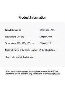 Samsonite 96Q*90036/96Q*09036 Backpack, Water-Resistant And Wear-Resistant Material, Lightweight And Portable Design, 14-Inch Laptop Compartment, Practical Backpack For Commuting And Business Travel, Pink.