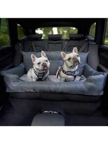 3-Seat Pet Car Cushion, Waterproof & Washable Dog Bed Mat, Anti-Slip & Scratch Resistant Pet Car Seat Pad For Medium/Large Dogs