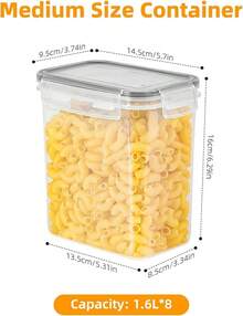 Storage Tanks - Transparent - 1.6L Pack Of 8 - View 2