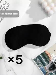 قناع نوم مبرد بحشوة الثلج، راحة تبريد حريرية، يخفف التعب، مناسب للنوم القيلولة، السفر، المكتب