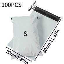 100pcs/Set New White Thick Mailing Bags, Self-Adhesive Express Packing Bags, Suitable For Shipping, Mailing, And Commercial Packaging - White - View 13