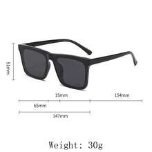 1pc Unisex Anti-UV Fashionable Square Frame Fashion Glasses