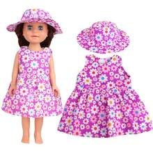 18英寸碎花连衣裙，适合43厘米美国女孩娃娃，重生娃娃配件，娃娃换装游戏新衣服套装，礼物 - CL-0068 - 查看 10