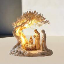 1/2件装桌面摆件，家居雕像，2D亚克力生命之树桌面装饰品，房间装饰，家居装饰，卧室装饰，夏季墙挂吊坠，适合母亲节、父亲节、毕业礼物，厚度0.2厘米，户外装饰