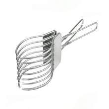 1. 重型不锈钢面包/火腿切片器，带人体工学手柄 - 多功能厨房和烧烤工具，适用于肉类、奶酪、面包 - 耐用的 304 不锈钢结构，设计紧凑 - 彩色 - 查看 10