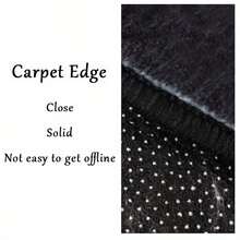 Velvet Carpet With "Enjoy Life, The World Is Yours" Asymmetrical Circle Design, Non-Slip Material, Suitable For Living Room & Bedroom, Holiday Home Decor, Modern Style, - Blue - View 8