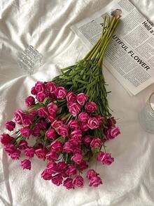 1 قطعة/5 قطع وردة اصطناعية رومانسية، نبات ورقي اصطناعي، باقة وردة اصطناعية - ديكور زهور منزلي وزينة طاولة. مناسبة للأعراس، باقات العروس، ديكور المنزل، حفلات الأعياد، هدايا رأس السنة، هدايا عيد الحب. مجموعات الألوان المتعددة تعزز جمالها، حجم واحد بألوان عشوائية تسليمها.