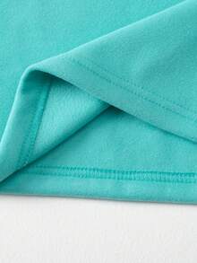 Women's Thermal Underwear, Heart Print, Round Neck Long Sleeve Top, Thick Warm Casual Undershirt Pullover Suit For Fall/Winter - Mint Green - View 8