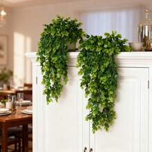 1/25pcs Artificial Plants - Eucalyptus, Baby's Breath, Fake Flowers, Suitable For Home, Restaurant, Living Room, Outdoor Garden Decor, Mother's Day Gift, Birthday Gift, Graduation Gift, Wedding Gift, Floral Arrangement, Photography Props, Autumn, Spring, Vase, Floral Wall, Wreath, Bridal Bouquet, Wedding Decor, DIY Wreath Materials, Birthday Party Decor, Home Decor Accessories, Valentine's Day - Green - View 7