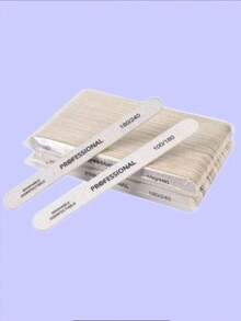 50/30/10 st tunna nagelfilar i trä med sandpapper, slipfiler i trä med 100/180 mesh, dubbelsidiga polerfilar i trä med 180/240 mesh, professionella polerfilar för manikyr, båtformade pedikyrfilar i trä med dubbelsidiga polerfilar, lämpliga för naturliga naglar, hemmasalonger, kristallnaglar etc. - Multifärgad - Visa 8