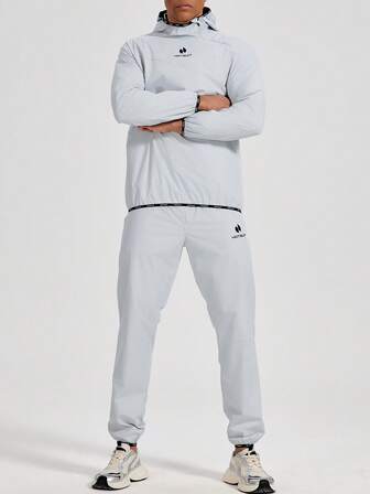 HOTSUIT Conjunto de sauna para hombres con top y pantalón de entrenamiento ideal para gimnasio, ejercicio y entrenamiento. Chaqueta y pantalones deportivos para hombres, regalo de San Valentín