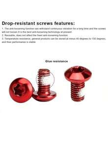 这套包含12颗自行车碟刹盘螺丝，采用高强度7075-T6铝合金制成，颜色鲜艳，方便您个性化定制并牢固固定自行车的刹车系统。它们经久耐用，安装精准，确保您的碟刹盘在激烈骑行中也能牢固固定。