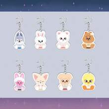 SKZ KPOP-STAY Straykid. 2 | Chaveiro de acrílico estilo anime SKZ. Chaveiro de acrílico estilo anime kawaii ATE, acessório para bolsa, presente para fãs de Star Surrounding, presente de aniversário, presente de Natal.