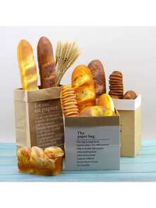 ​ ​ French Caramel Imitation Bread Model Bakery Window Display Decoration Props Home Festival Setup Background Photo Props ​ ​ - Rye Conch Bread - View 4