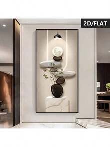 1 قطعة لوحة فنية جدارية حجرية ذات تصميم حداثي بسيط بدون إطار، طباعة على قماش بدون إطار لديكور جدران المنزل، مناسبة لغرفة المعيشة والنوم وغرفة الطعام والمكتب، طباعة مسطحة 2D - متعدد الألوان - مشاهدة 5