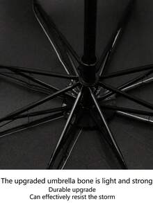 1 pièce Parapluie de voyage pliable entièrement automatique, parapluie compact à 8 baleines à double usage pour la pluie et la protection solaire, parapluie solaire léger pour femmes, imperméable, portable, coupe-vent, convient aux activités de plein air, choix de printemps et d'été, cadeaux pour demoiselles d'honneur, décoration de chambre, décoration de chambre, plage, voyage, pour hommes, pour femmes, vacances, Journée de la femme, articles de voyage, cadeaux de mariage, Y2k, chambre, accessoires de voiture pour femmes, décoration de cuisine, articles mignons - Bleu marine - Voir 7