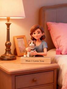 إطارات صور مصممة بشكل كرتوني مع قواعد خشبية، لوحات أكريليك كرتونية مع صور وأنص قابلة للتخصيص، صور بأسلوب كرتوني، أكريليك متين، ألوان زاهية، ديكورات مكتبية، ديكور المنزل، مناسبة للأزواج، ديكورات عيد الحب، هدايا عيد الحب المثالية، هدايا أعياد الزواج، هدايا عائلية، هدايا عيد الميلاد، وهدايا رأس السنة الجديدة. - متعدد الألوان - مشاهدة 3