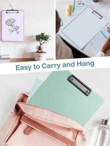 1/4pcs Ombre Color Clipboard - Thick A4/A5 Size Clipboard - File Folder, Paper, School And Office Stationery, Student Drawing Board, Suitable For Nurse/Teacher/Student, Office And Classroom Use - Pink - View 5