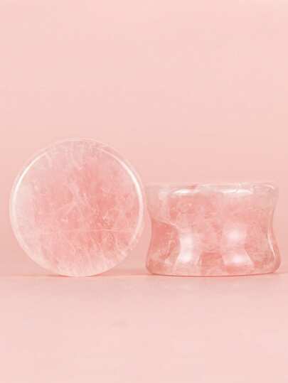 1 par de pendientes tipo dilatador de estilo bohemio, retro y rockero con fluorita verde, joyería de perforación unisex adecuada para uso diario y reuniones, un gran regalo