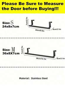 Stainless Steel Towel Rack, Multi-Function Single Door Bathroom Kitchen Cabinet Towel & Dishcloth Holder, No Drilling Required - Black - View 4