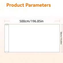 1 Roll Transparent Tabletop Protection Film, Waterproof, Oil-Resistant, Heat-Resistant (450°F), Self-Adhesive Cover Suitable For Kitchen, Cabinets, Tables, Furniture And Marble Surfaces - Multicolor - View 13