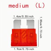 60-Piece Car Fuse Set, Medium Load Type, Suitable For , Cars, Trucks, Trams Fuse Replacement 10A 15A 20A 25A 30A 40A - 60pcs - View 2