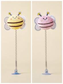 PETSIN 1 件猫玩具蜜蜂形状互动魔杖,陪伴猫咪玩耍,最好用粘合剂粘在玻璃上,以获得更多功能,如果吸盘失去抓力,建议清洗以达到最佳使用效果 - 彩色 - 查看 11