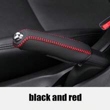 Car PU Leather Handbrake Cover Protective Sleeve Hand Brake Protection Car Interior Accessories