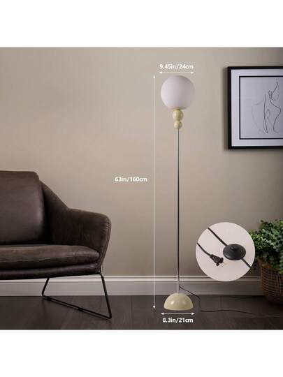 Alpinaluz "LOKE" E27 Vloer Lamp Multi Ball Opaque Wit Sphere view 8