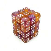 24pcs/Set 12mm Dual-Color Vibrant Mini Dice Set, Rounded Corners, Acrylic (PMMA) Material Suitable For Tabletop Games And Educational Props, Applicable For Tabletop RPG, Party Games And Interactive Games, Vivid Colors. Christmas & New Year Game Dice - Multicolor - View 8