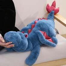 Christmas Gift,35.4in Dragon Plush,Peluche, Plushie, Dragon Stuffed Animal, Kids Toys, Christmas Gifts ,Dragon Plush Toys Pillows For Boys,Girls And Adults,Stocking Stuffers, Great Gifts - Màu xanh lam - Xem 1