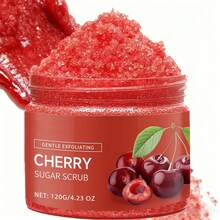 这款 120 克樱桃去角质身体磨砂膏采用物理去角质和磨砂颗粒清洁滋养肌肤，提供温和去角质、清洁、保湿和身体护理功效。 - 紅色 - 查看 12