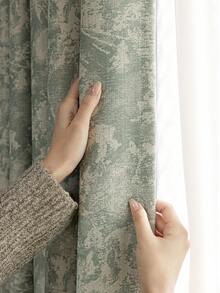 1 件装高档提花遮光窗帘，适用于豪华客厅、卧室、别墅阳台，高品质遮光窗帘，长 84 英寸 - 藍色 - 查看 7