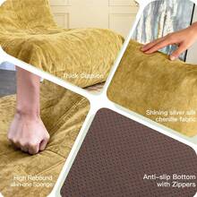 SANAE Adult-Size Extra-Large Bean Bag Chair Memory Foam-Filled Bean Bag Sofa, Faux Fur Leisure Chair With Ergonomic Design. It Is A New-Style , A Large Decorative Sofa Suitable For Gaming, Reading And Relaxation, And No Assembly Required. - Nghệ - Xem 5