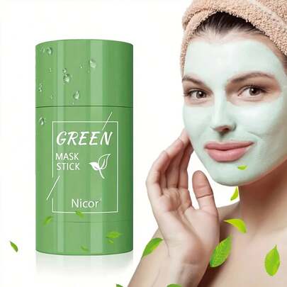 深层清洁绿茶控油面膜棒 - 深层清洁毛孔、保湿、清洁肌肤、不含防腐剂、适合所有肤质