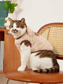 PETSIN O singură bucată O vestă de pluș pentru câini și pisici în stil japonez și coreean de pluș Ursuleț de pluș