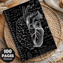 1pc Vintage Medical Spiral Notebook - Aesthetic Nurse Planner, Nurse's Day Gift, Nursing Office Supplies - Personal Organization, Essential Nursing Items, Professional Journal, Classic Design, Durable Binding, High-Quality Paper - Multicolor - View 3