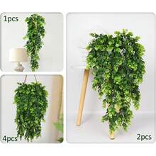 1/25pcs Artificial Plants - Eucalyptus, Baby's Breath, Fake Flowers, Suitable For Home, Restaurant, Living Room, Outdoor Garden Decor, Mother's Day Gift, Birthday Gift, Graduation Gift, Wedding Gift, Floral Arrangement, Photography Props, Autumn, Spring, Vase, Floral Wall, Wreath, Bridal Bouquet, Wedding Decor, DIY Wreath Materials, Birthday Party Decor, Home Decor Accessories, Valentine's Day - Green - View 5