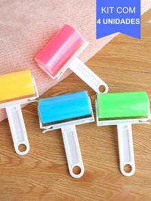 1/2 Peças Rolo de Limpeza de Pelos Lavável, Pode Absorver Pelos de Animais de Estimação, Poeira e Pode Ser Reutilizado; É Mais Adequado para Uso por "Crianças Fofas" para Remoção de Fiapos, Limpeza de Poeira. - Removedor de fiapos lavável - Visão 2