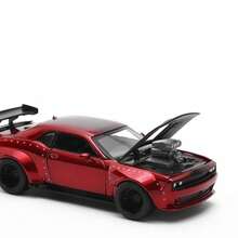 Burago 1:36 Dodge Challenger Customized Car Model, Assembled Diecast Alloy Vehicle Toy, Disassemblable Off-Road Car Gift For Boys - Multicolor - View 11