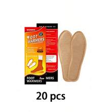 40片一次性暖手贴/暖脚贴/暖趾贴，速效加热垫，自粘式通用暖身贴，持久保暖，有效加热10小时，空气激活，无异味，天然成分，春夏必备，伴娘礼物，房间、海滩、旅行适用 - 彩色 - 查看 15