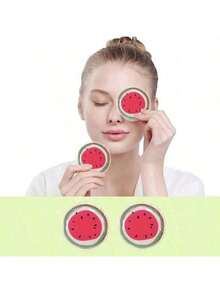 Gel Ice Pack Reusable Cooling Eye Pads And Under Eye Patches, Eye Hot Cold Pack For Eye Rela(2watermelon) - Burgundy - View 5