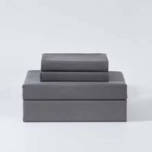 3/4 Pieces Sheet Set, Cooling Sheets For 3 Pieces Twin Sheet Set With Pillowcase, Full/Queen/King Size Bed Set With 4Pieces, Derived From Microfiber, Breathable & Soft, Deep Pocket Up To 16", Hotel Luxury Silky Bedding For Hot Sleepers - 深灰色 - 查看 10