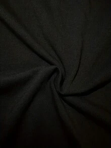 Camiseta de manga corta con cuello redondo y estampado de un solo lado de algodón puro 180G, camiseta informal de cuello redondo para hombre con estampado "I'm Good", tejido de punto, ligeramente elástico, estilo ajustado, camisa de manga corta de verano, adecuada para uso diario. - Negro - Ver 7