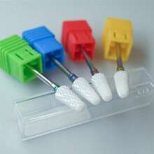 1 o 5 pezzi Punte per trapano elettrico in ceramica - Strumento di precisione per manicure e pedicure per uomo e donna - Multicolore - Visualizzare 3