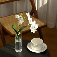 2/6/10pcs Cylindrical Plastic Vases, Transparent Slim Single Stem Vases, Minimalist Style Bulk Vases, Home Decor, Suitable For Wedding, Birthday, Bridal Shower, Party, Dining Table Decoration Decor Vases For Event Stylists And Party Organizers - Clear - View 4