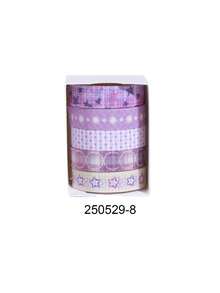 5 Rolls/Box Small Fresh Style Simple Washi Tape Set, Different Color To Choose From The Handbook Tape, Suitable For Scrapbook Decoration School Supplies Decorative - Gift For Friends - Multicolor - View 21