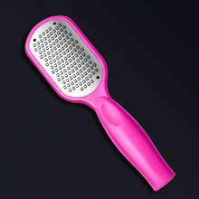 3-Color Professional Stainless Steel Foot Scraper - Splash-Proof Design, Anti-Rust Handle, Essential Tool For Home Spa, Foot & Nail Care, High-Quality Textured Scraper, Ergonomic Grip, Foot Care, Callus Removal, Foot Exfoliation, Valentine's Day Gift, New Year Gift, Foot File, Callus And Corn Remover - Multicolor - View 4