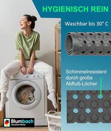 Alfombrillas antideslizantes para baño - Gris Oscuro - Ver 6